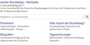 Deutscher Bundestag Suchergebnis