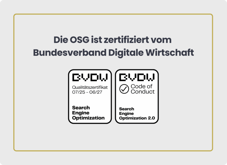 BVDW zertifizierte SEO Agentur