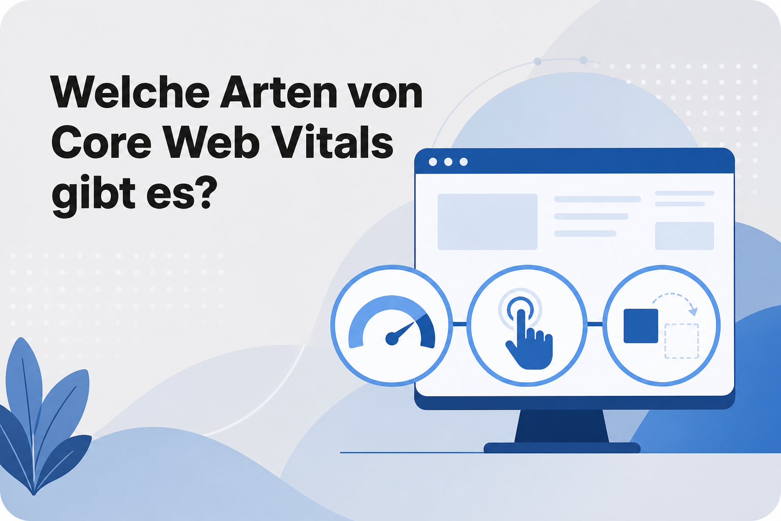 Was ist Welche Arten von Core Web Vitals gibt es??