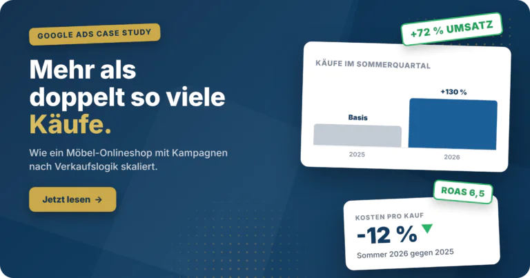 Google Ads Möbel-Onlineshop
